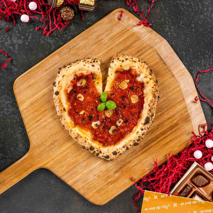 Pizza a forma di cuore per San Valentino