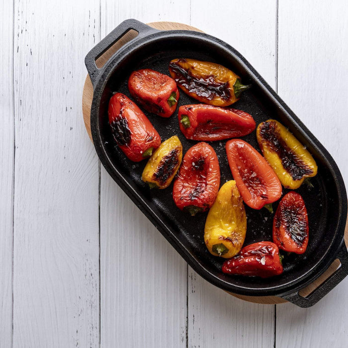 Peperoni arrosto con salsa verde