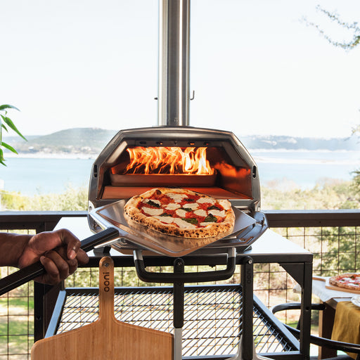 Kit Spazzola per forno per pizza Ooni e Palino tondo per pizza