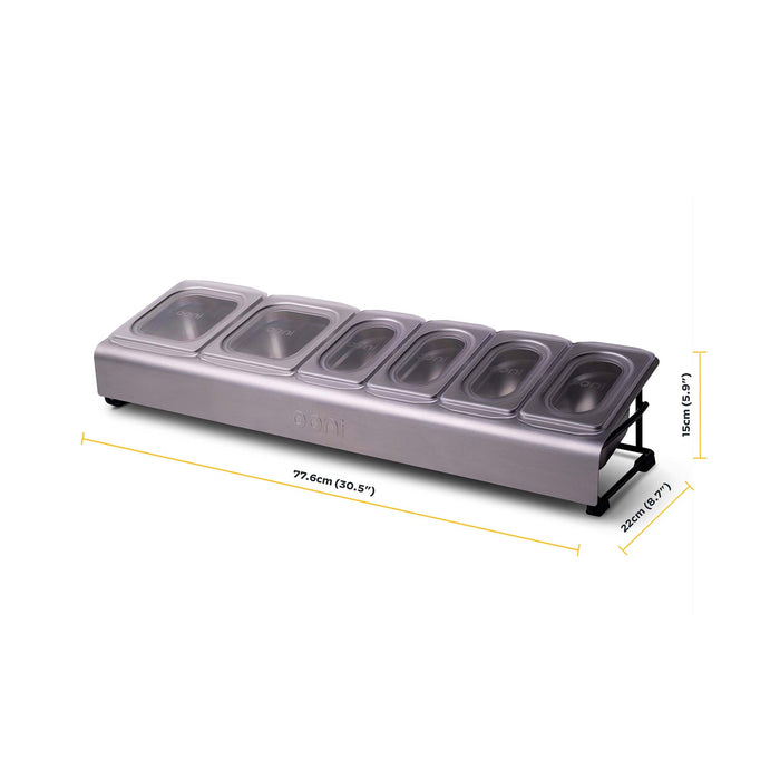 Ooni Pizza Topping Station Measurements | Clicca su questa immagine per aprire la modalità galleria immagini del prodotto. La modalità galleria immagini del prodotto consente di ingrandire le immagini.